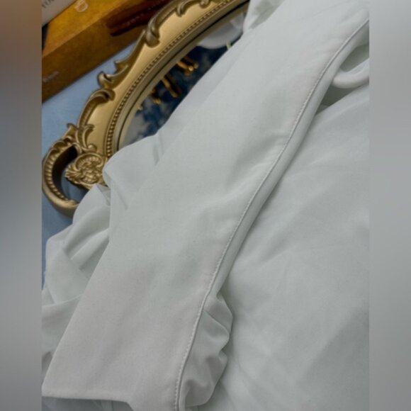 🆕 CHRISTOPHER ESBER 🧿 NWOT Venus Plunge Shirt Maxi Dress, White - Sz AU8 US 4 - Picture 16 of 16